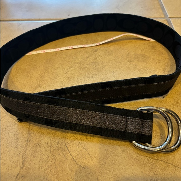 Coach black and silver women’s belt